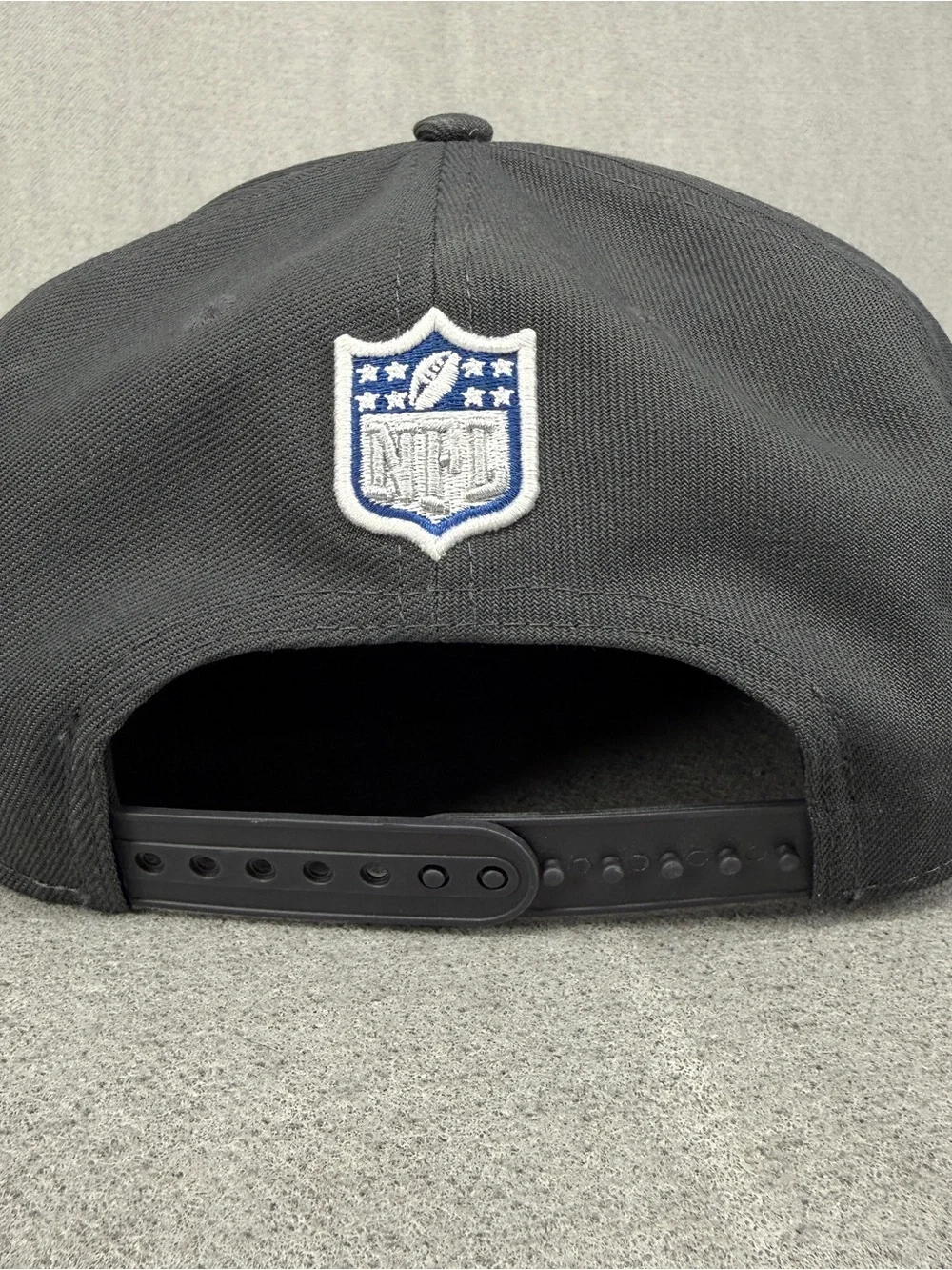 Indianapolis Colts Hat Snapback New Era 9Fifty Gray Side Patch Draft Flat Brim